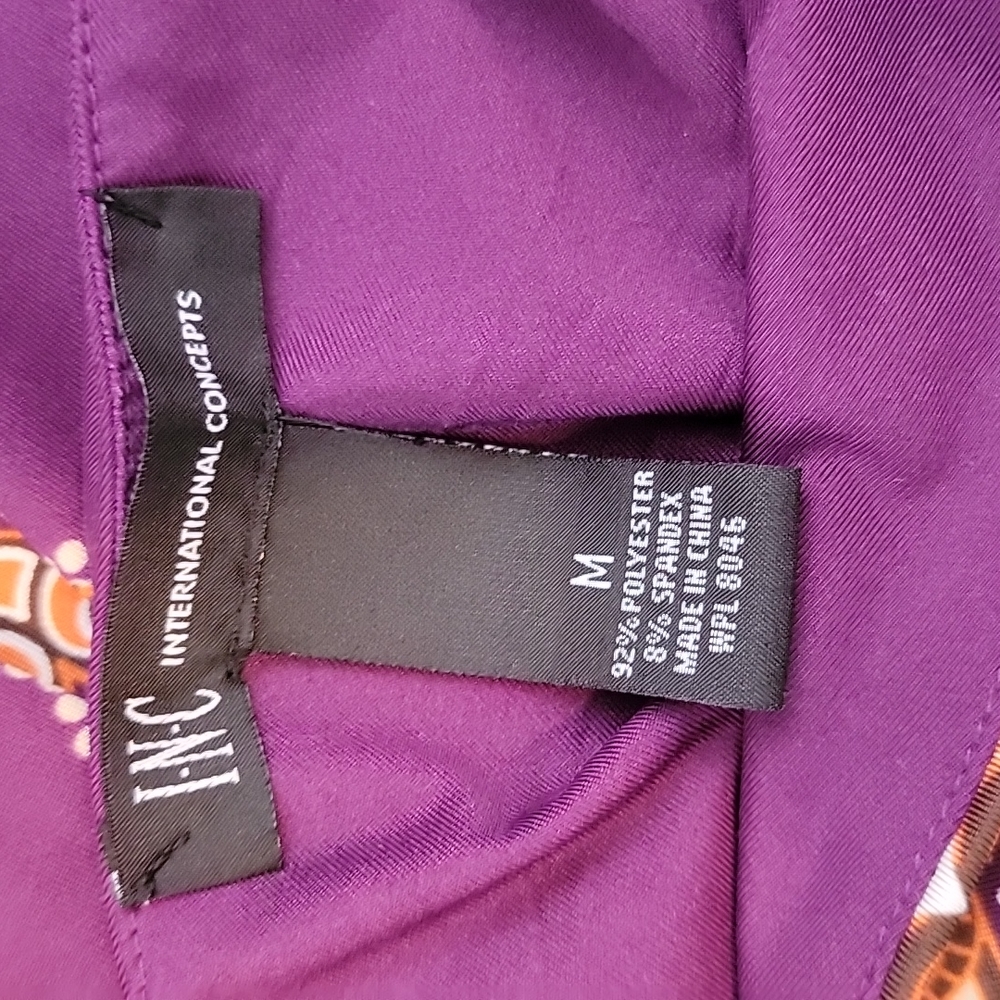 Deep v-neck purple dress - Picture 9 of 12